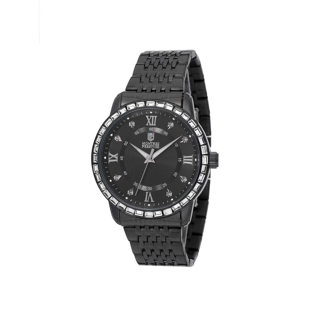 Invicta Black Stainless Steel Bracelet Watch with Crystal Accents - MPW-0243